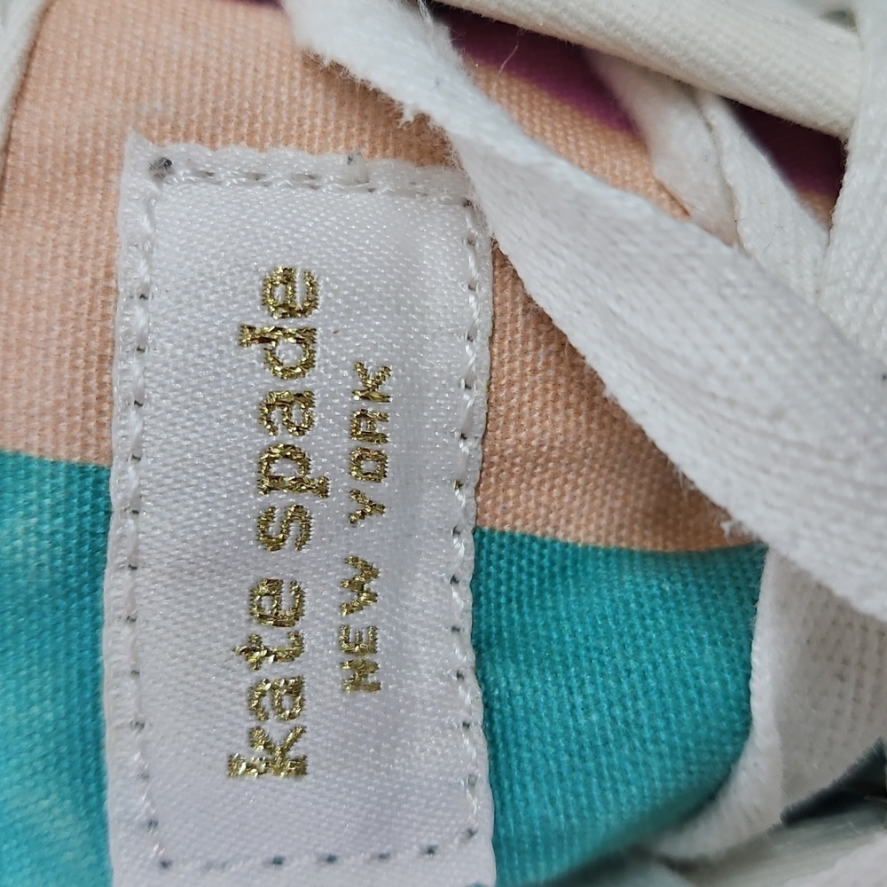 Keds × Kate Spade New York Triple Kick Rainbow Sneakers Sz 8 Womens Distressed - Picture 10 of 10
